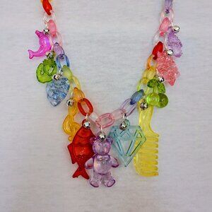 Charm Necklace: Rad Rainbow